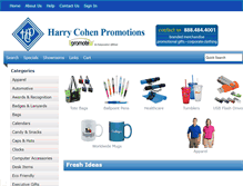 Tablet Screenshot of hcpromos.com